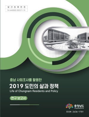 2019 충남사회지표 조사 도민의 삶과 정책 연구보고서